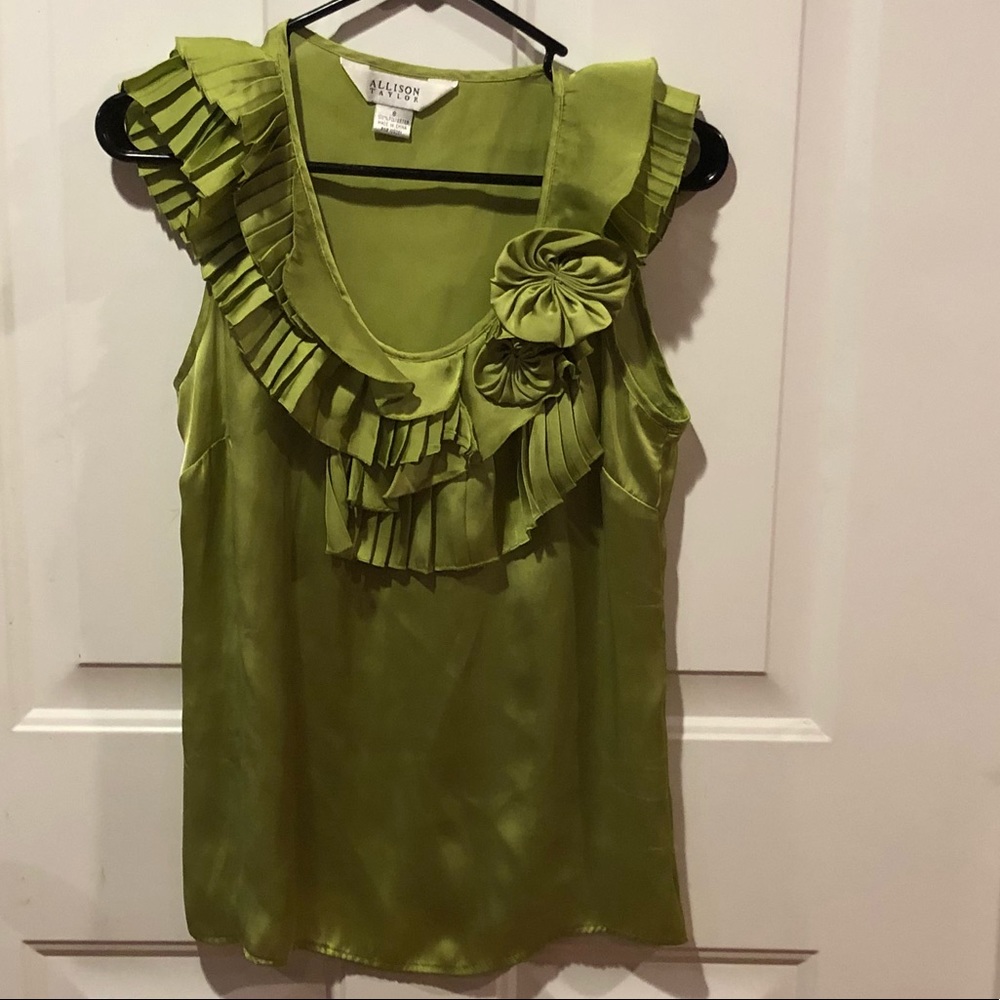 Green sleeveless top